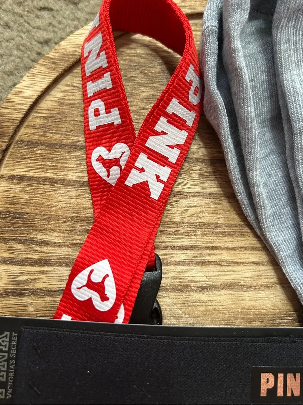 PINK Victoria's Secret Headband , Socks & Lanyard
